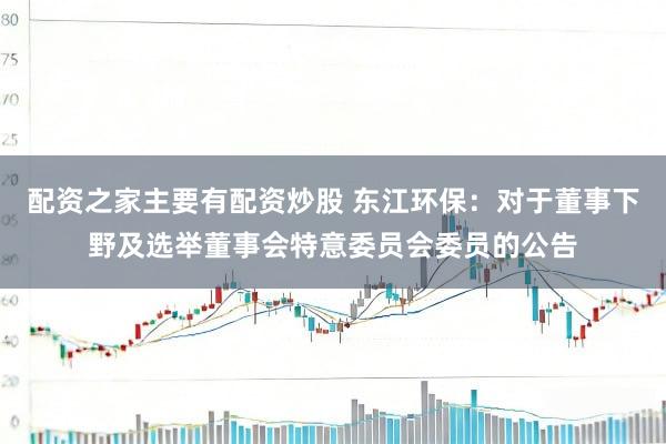 配资之家主要有配资炒股 东江环保：对于董事下野及选举董事会特意委员会委员的公告