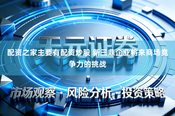 配资之家主要有配资炒股 新三鼎企业将来商场竞争力的挑战